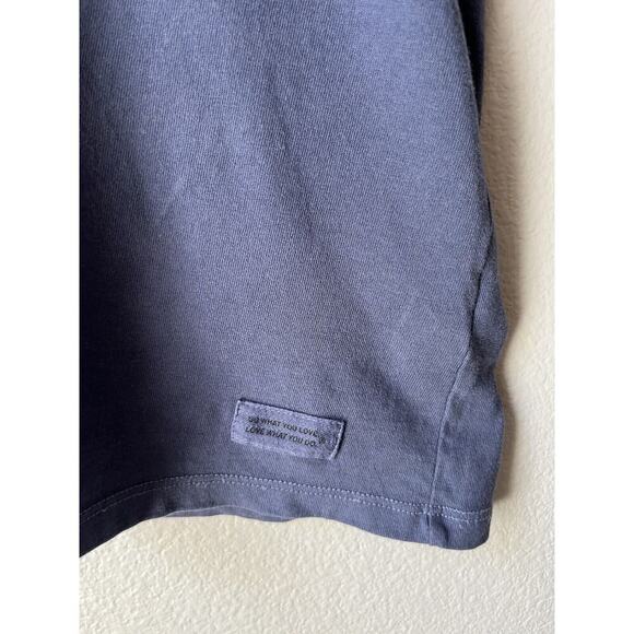 Life is Good Woman’s Crusher Tee Cotton V Neck Navy Blue Heather Peacock Size L - Picture 2 of 4